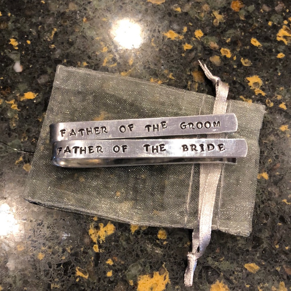 Wedding tie clips! Never been used